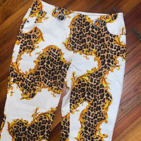 NWT! MIAOU x Urban Outfitters Animal Print Cropped Morgan Pant- Sz Small - Picture 6 of 7
